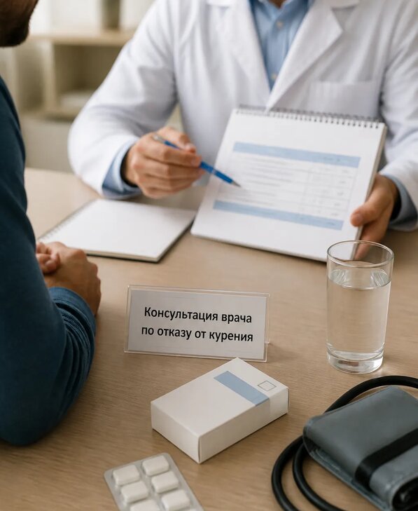 Консультация врача по отказу от курения для взрослых в Губахе